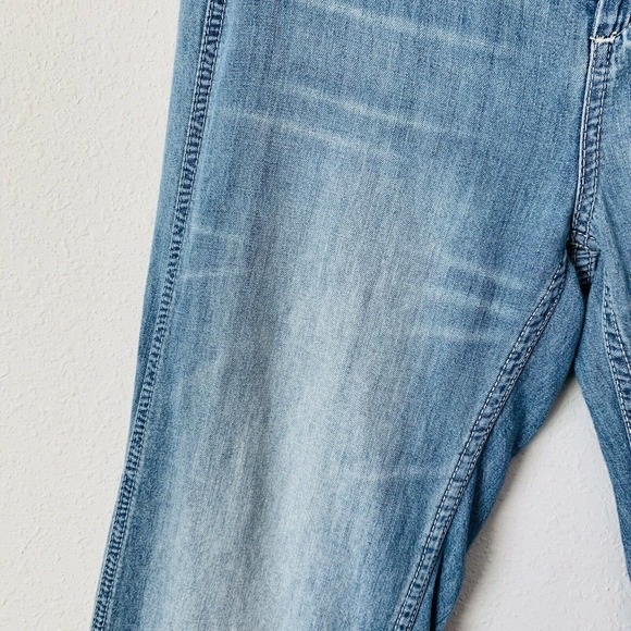 Free People Just Float On Flare Bell Bottom High Rise Raw Hem Jeans - Picture 4 of 6